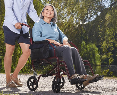Foldable Transport Wheelchair