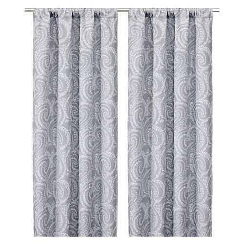 2 Pack Jacquard Window Curtains - Arden