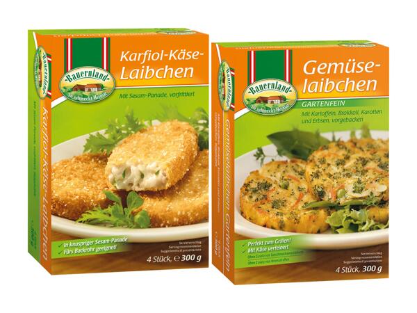 Karfiol-Käse-Laibchen oder Gemüselaibchen