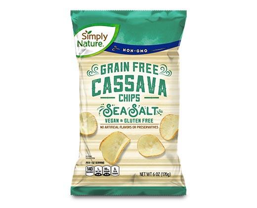 Simply Nature 
 Cassava Chips Sea Salt or Spicy BBQ