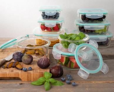 CROFTON Glas-Frischhaltedosen-Set, 3-teilig