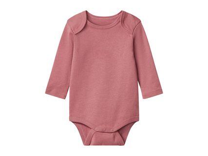 LUPILU Pink & White Baby Long-Sleeve Bodysuits - 3 Pack