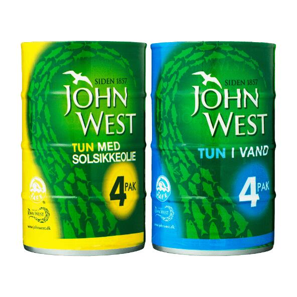 JOHN WEST 	 				Tun i olie eller tun i vand