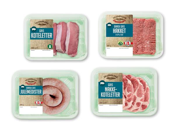 VILSTRUPGÅRD Julemedister, koteletter, nakkekoteletter eller hakket grisekød
