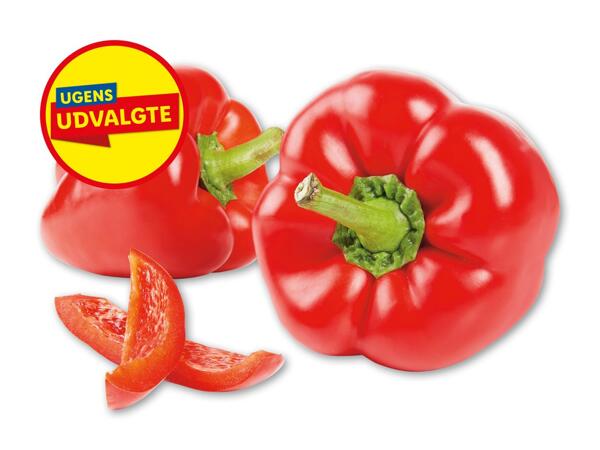Rød peberfrugt