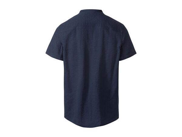 Livergy Men's Seersucker Short- Sleeve Shirt