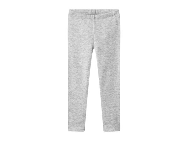 Lupilu Kids' Grey Thermal Leggings - Pack of 2