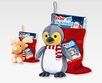 Chocolat avec un animal en peluche KINDER(R)