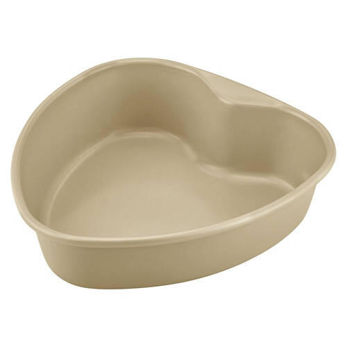 Mini Aluminized Steel Bakeware - Heart Shaped Pan, Gold