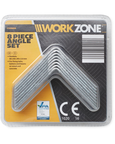 8 piece Angle Bracket Set