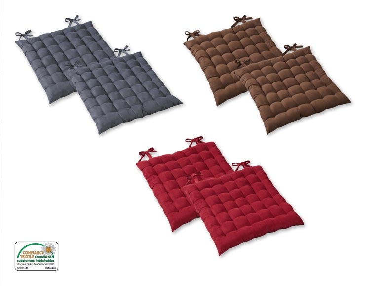 Coussins de chaise, lot de 2