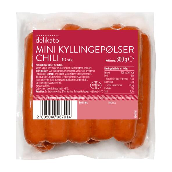 DELIKATO 	 				Mini kyllingepølser
