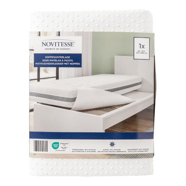 NOVITESSE(R) 				Matratzenunterlage mit Noppen, 1 Pers.