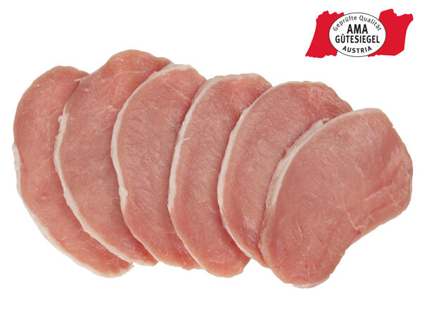 Frische Karree- Steaks extra dünn