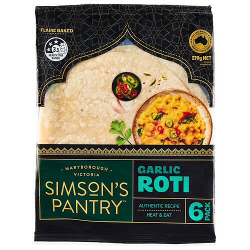 Garlic Roti Bread 6 Pack