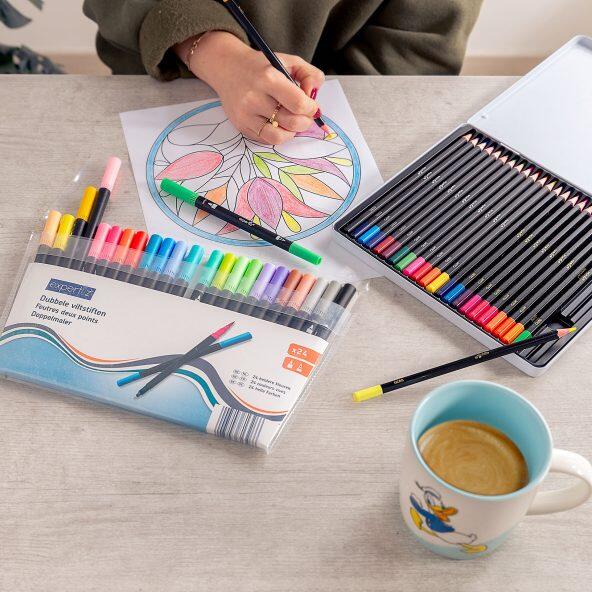 EXPERTIZ(R) 				Crayons ou feutres de couleur, 24 pcs