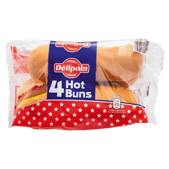 Hotdogbroodjes, 4 st.