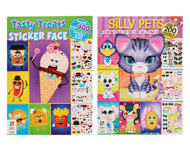 Wacky Faces Sticker Books