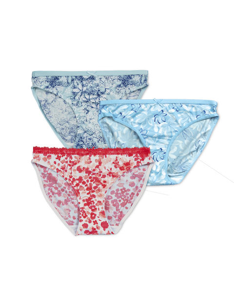 Ladies' Floral Briefs 2-Pack