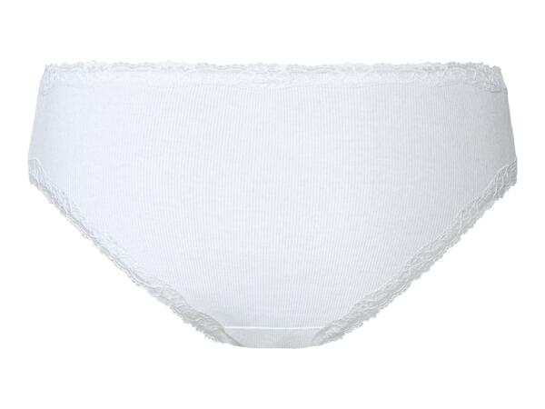 Esmara Ladies' Lace Trim Briefs - 5 Pack