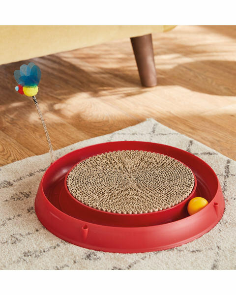 Catit Cat Ball Toy With Scratch Pad