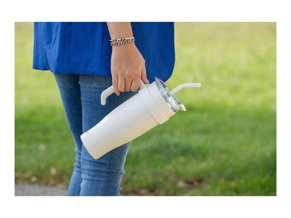 Fackelmann 1.2L White Insulated Tumbler