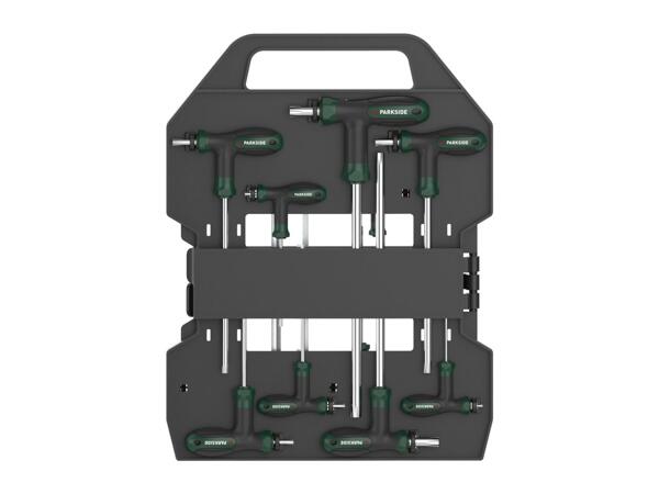 Parkside T-Handle Hex & Star Key Set - 16 Piece Set