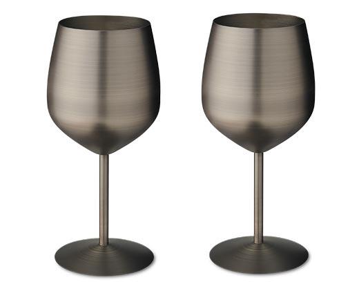 Crofton Stainless Steel Wine or Cocktail Glasses