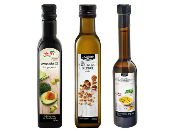 DELUXE oder VITA D'OR Walnuss-, Avocado- oder Natives Olivenöl
