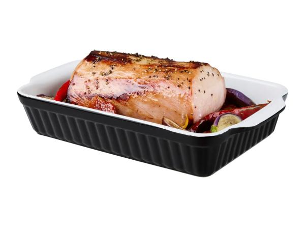 Silvercrest Black Large Stoneware Oven Dish