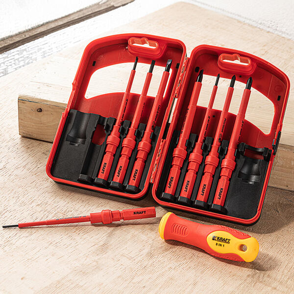 Isolierte VDE-Schraubendreher 8in1