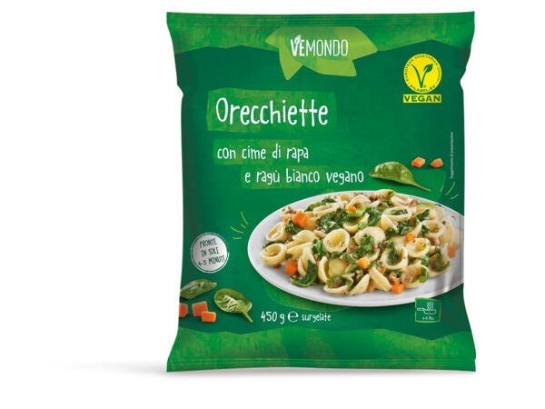 Orecchiette with Turnip Greens and Vegan Ragout or Gnocchi with Vegan Ragout