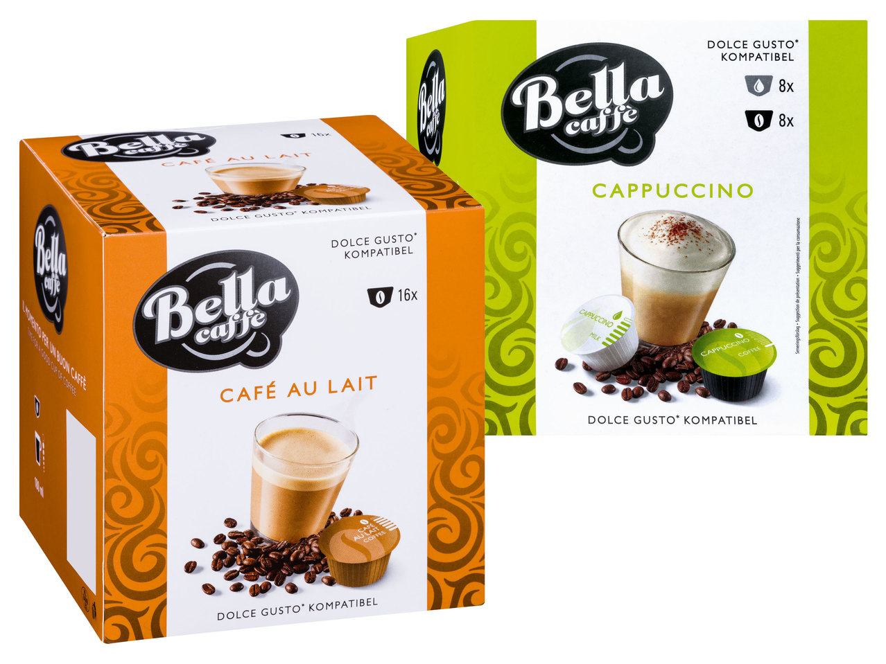 BELLA CAFFÈ Kaffeekapseln Cappuccino/Café au Lait