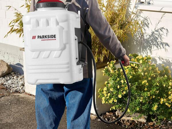 Cordless backpack pressure sprayer, 16L