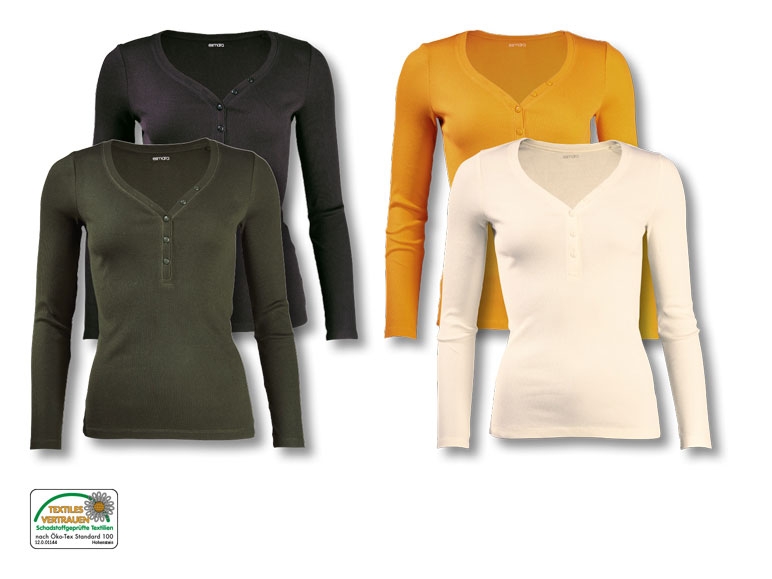 Langarmshirts, 2er