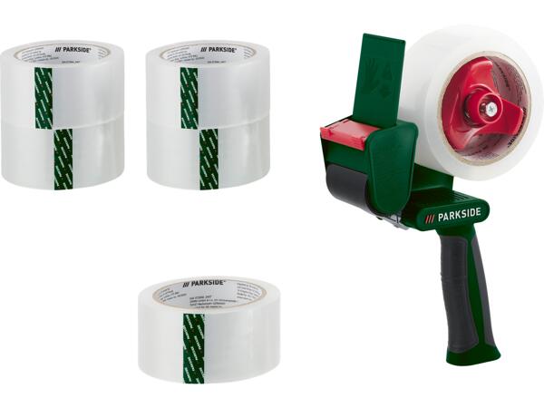 Förpackningsband-dispenser/tejp