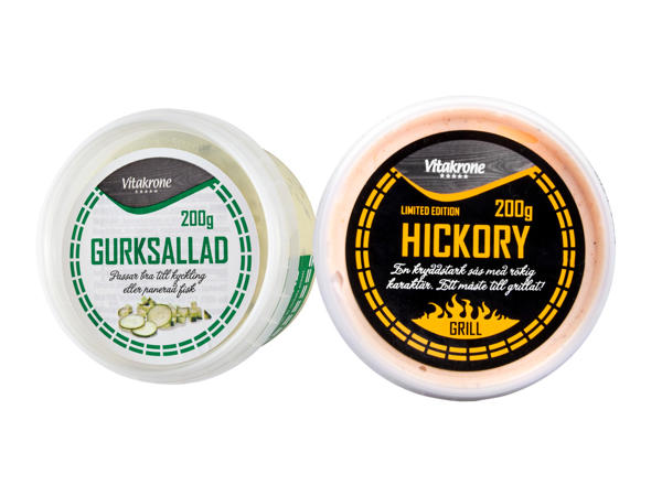 GURKSALLAD/HICKORYSÅS