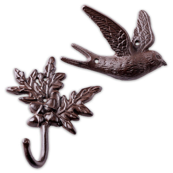 Rustikaler Gusseisen-Wandhaken