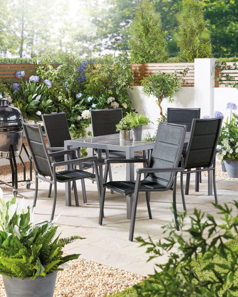 Aluminium Dining Chair Anthracite