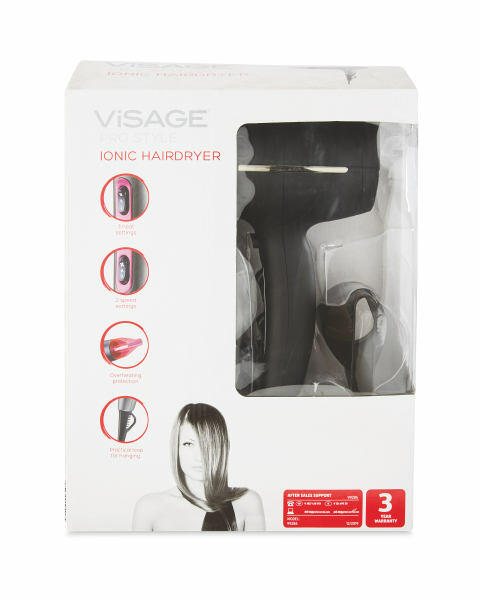 Black/Chrome Ionic Hairdryer