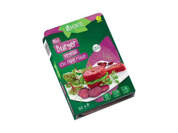 Burgers or Mini Vegetable Burgers
