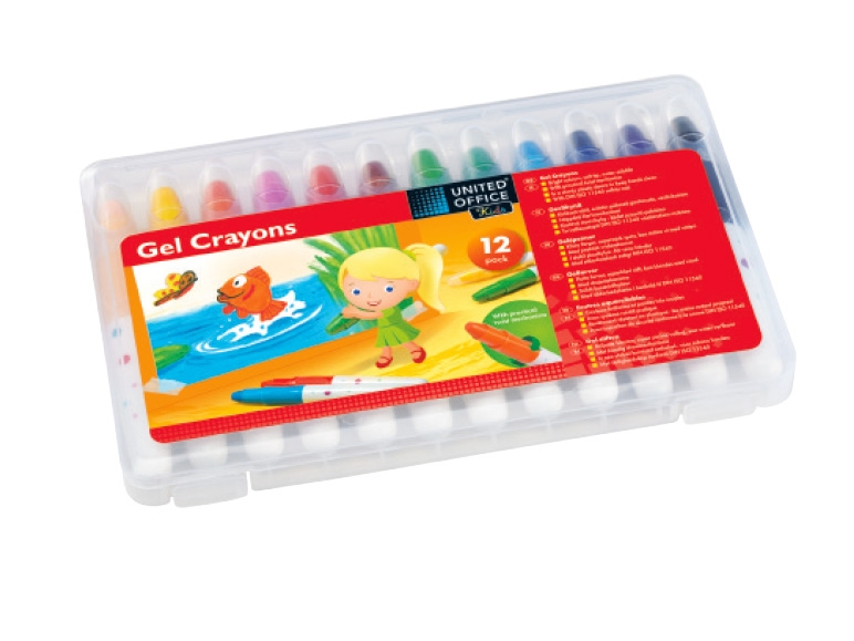 United Office Kids Twist Gel Crayons
