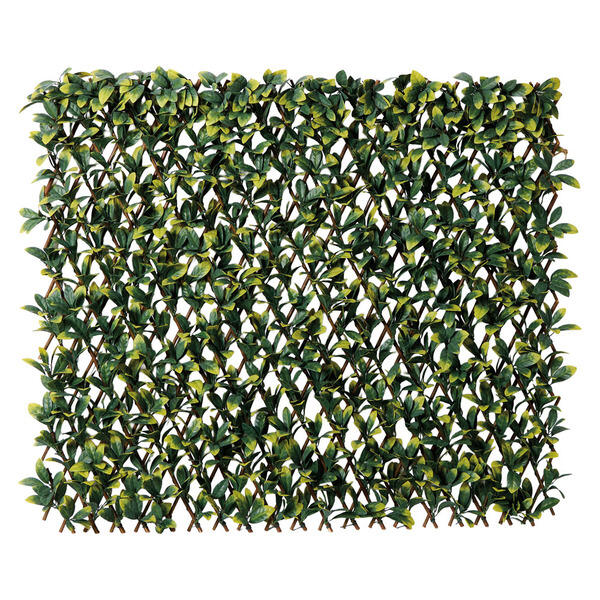 Belavi Expanding Faux Leaf Trellis, Laurel