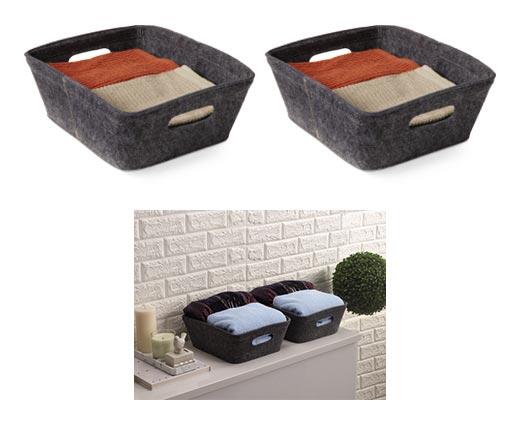Huntington Home 
 Felt Storage Basket