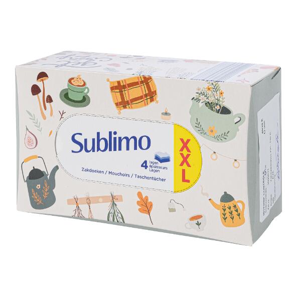SUBLIMO(R) 				Taschentücher XXL, 130 St.