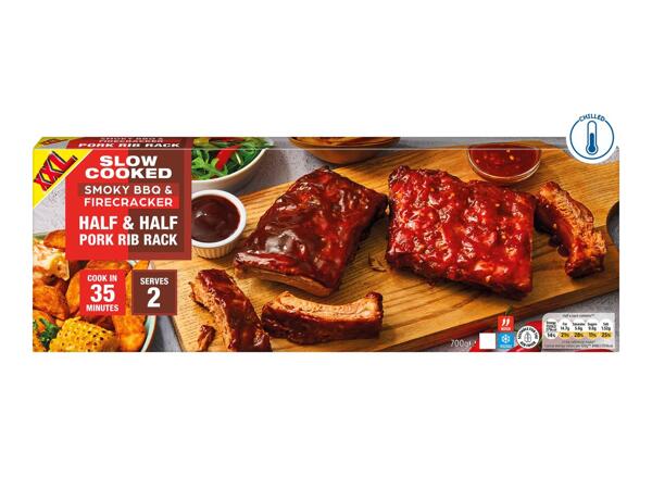 Half & Half Pork Rib Rack