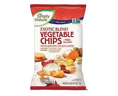 Simply Nature 
 Original or Mediterranean Exotic Vegetable Chips