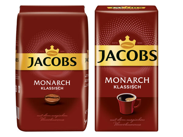 Jacobs Monarch gemahlen oder ganze Bohne