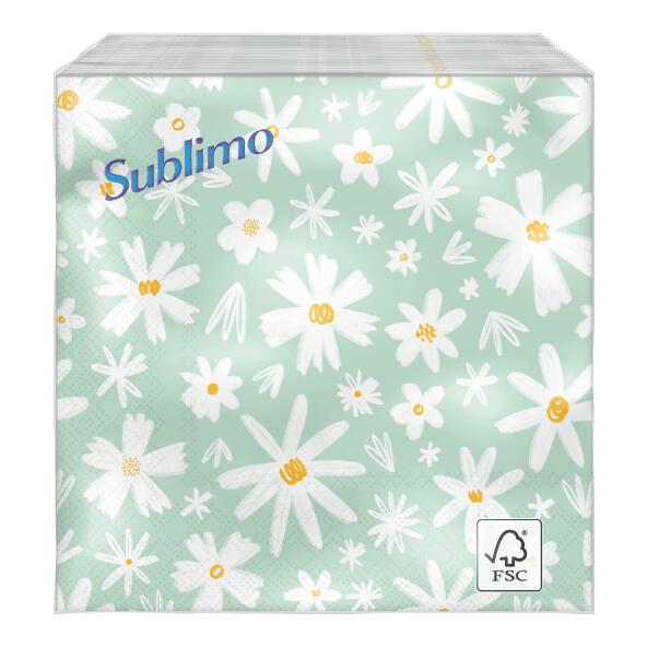 SUBLIMO(R) 				Serviettes de fête, 25 ou 40 pcs