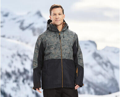 Men's Snowboard Jacket - Camo Panel